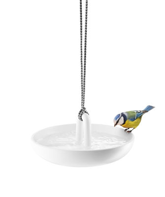 Eva Solo - Bain à oiseaux Oiseaux en Céramique - Couleur Blanc - 100 x 26.21 x 11 cm - Designer The 