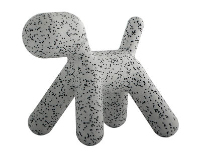 Furniture - Kids Furniture - Puppy Small Children's chair - / Small - L 42 cm by Magis - White / Black mottled - roto-moulded polyhene