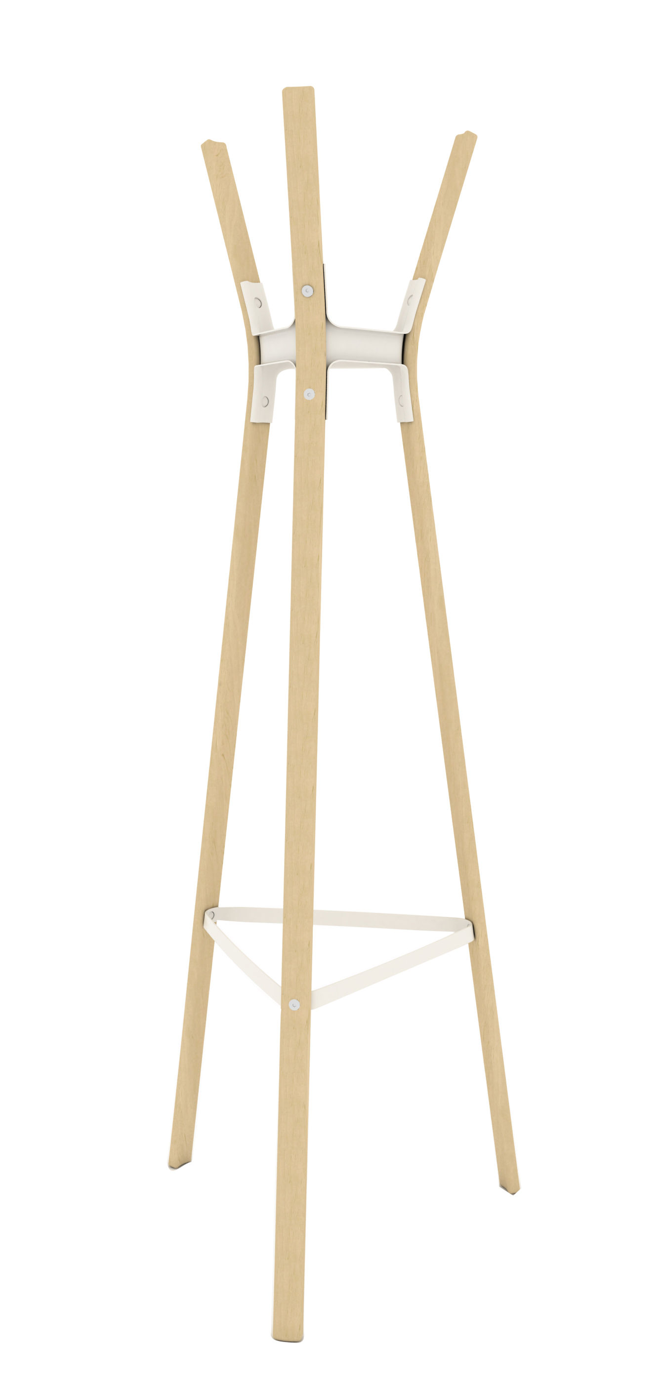 Magis Steelwood Coat stand White/Natural wood Made In Design UK