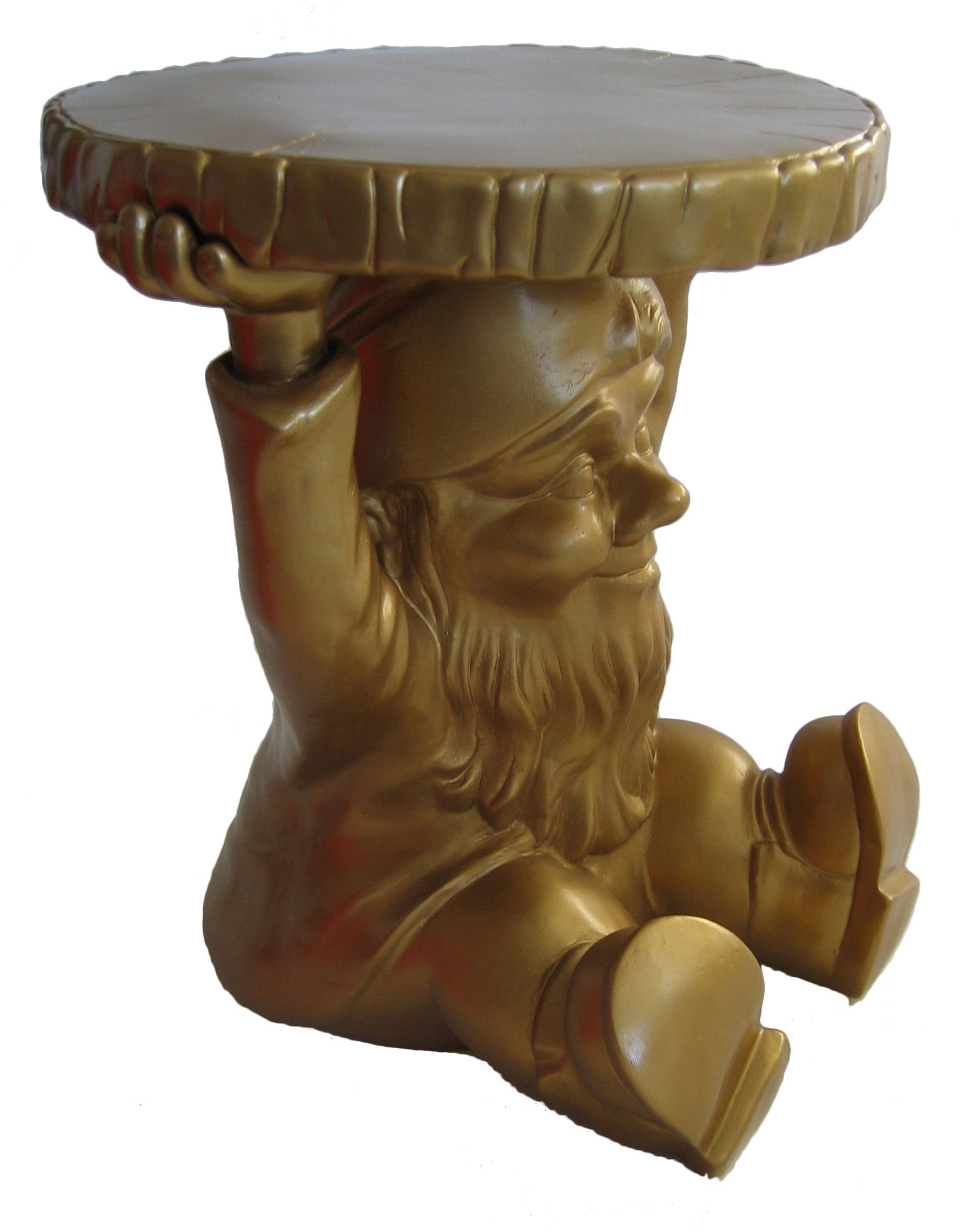 Kartell Gnome Attila End table Gold Made In Design UK