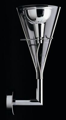 Luminaire - Appliques - Applique Flûte - Fontana Arte - Verre - Chrome - Aluminium chromé, Verre