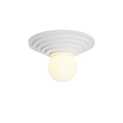 Illuminazione - Lampade da parete - Applique Lolo - / Schiuma espansa & vetro - Ø 30 cm di Axel Chay - Bianco - Espanso, Vetro