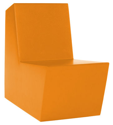 Fauteuil bas Primary Solo / Rembourré - Quinze & Milan orange en matière plastique