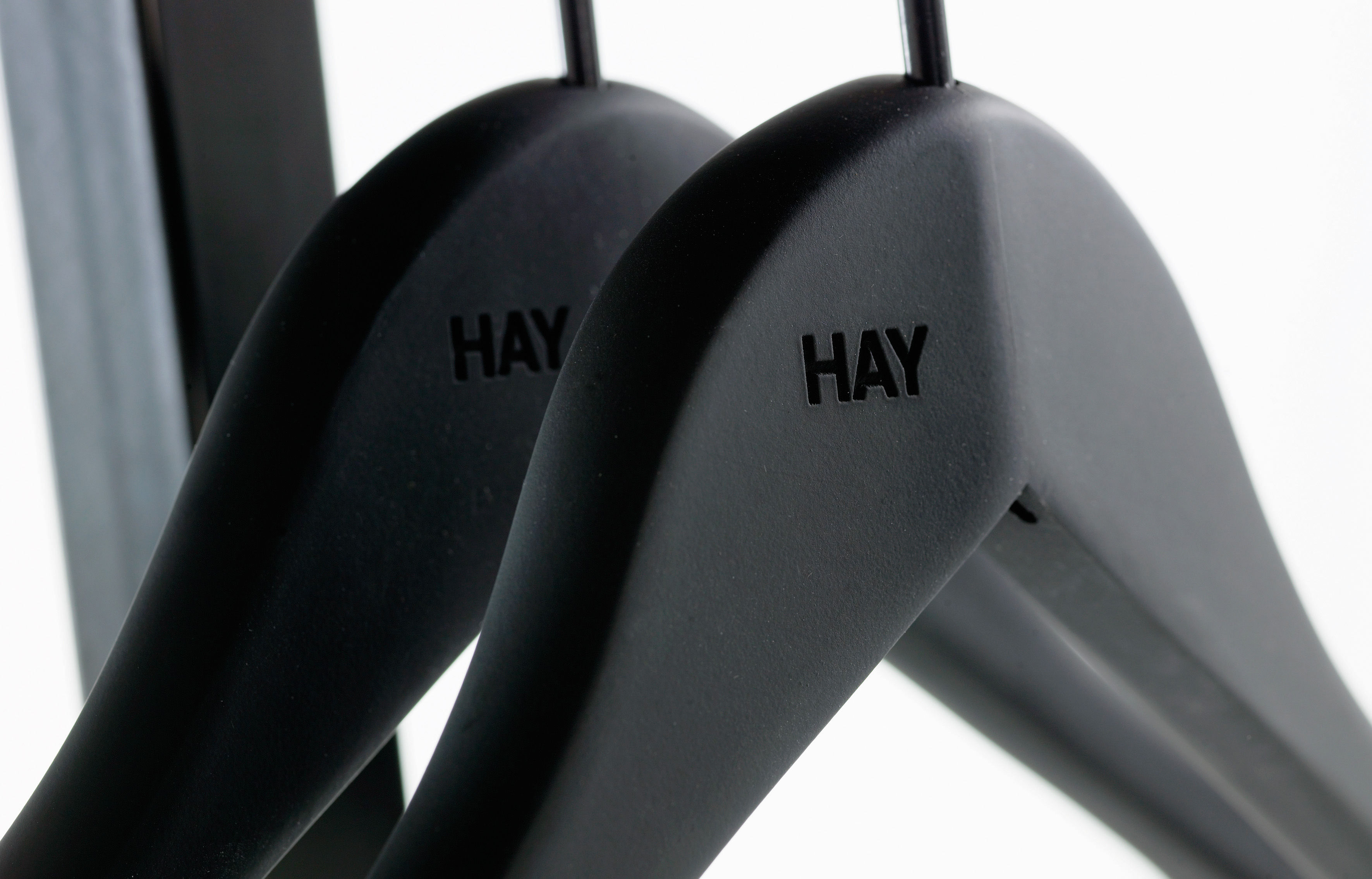 Hay Soft Coat Hanger Black Made In Design UK