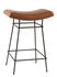 Bienal High stool - H 66 cm - Leather seat by Objekto