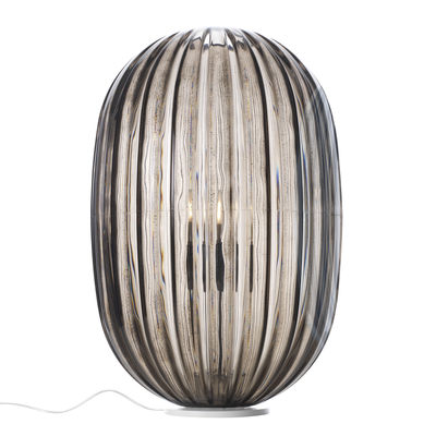 Luminaire - Lampes de table - Lampe de table Plass / Ø 34 x H 51 cm - Foscarini - Gris - Acier, Polycarbonate