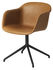 Fiber Swivel armchair - Padded / Leather by Muuto