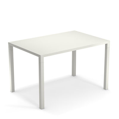 Outdoor - Tavoli  - Tavolo rettangolare Nova - / Metallo - 120 x 80 cm di Emu - bianca - Acciaio verniciato
