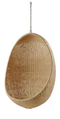 Product selections - Modern nature - Œuf Hanging armchair - Reissue 1959 by Sika Design - Armchair / natural - Rattan