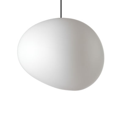 Lighting - Pendant Lighting - Gregg Outdoor Grande Pendant - L 46 cm by Foscarini - Grande / L 46 cm - White - Polythene