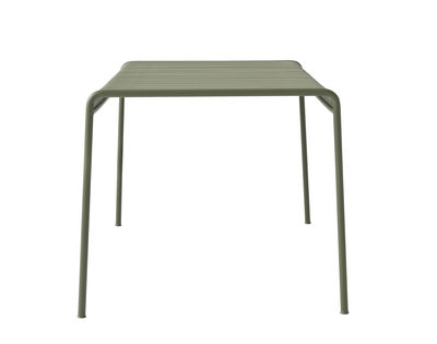 Hay - Table carrée Palissade en Métal, Acier électro-galvanisé - Couleur Vert - 98.03 x 98.03 x 74 c