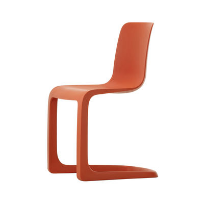 Mobilier - Chaises, fauteuils de salle à manger - Chaise EVO-C / Polypropylène - Vitra - Rouge coquelicot - Polypropylène