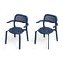 Toní Stackable armchair - / Set of 2 - Perforated aluminium by Fatboy