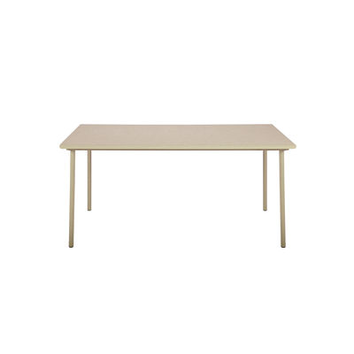 Jardin - Tables de jardin - Table rectangulaire Patio / Inox - 140 x 80 cm - Tolix - Sable - Acier inoxydable