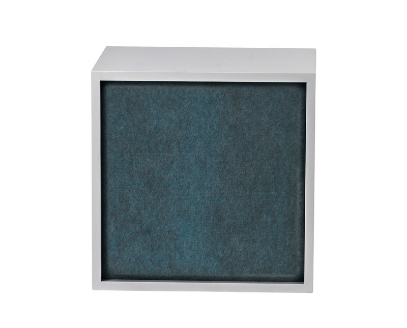 Mobilier - Etagères & bibliothèques - Panneau acoustique  tissu bleu / Pour étagère Stacked Medium - 43x43 cm - Muuto - Bleu aqua - Feutre pressé