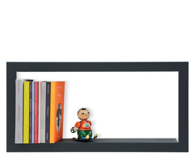Arredamento - Scaffali e librerie - Scaffale Largstick - / Metallo - L 59 x H 28 cm di Presse citron - Ardesia - Acciaio laccato