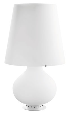 Lighting - Table Lamps - Fontana Large Table lamp by Fontana Arte - H 78 cm - Blown glass, Metal