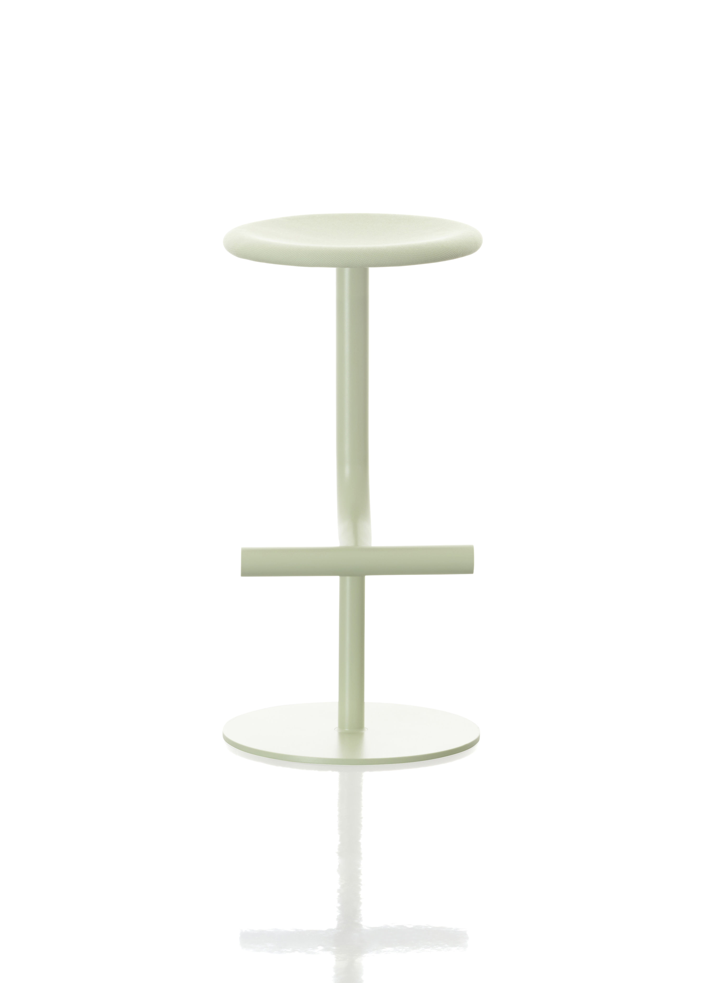 Tibu Adjule Bar Stool Rotating Fabric Seat Light Green By Magis Tibu Adjule Bar Stool Rotating Fabric Seat Magis