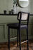 Cannage Bar stool - / H 65 cm - Leather by RED Edition