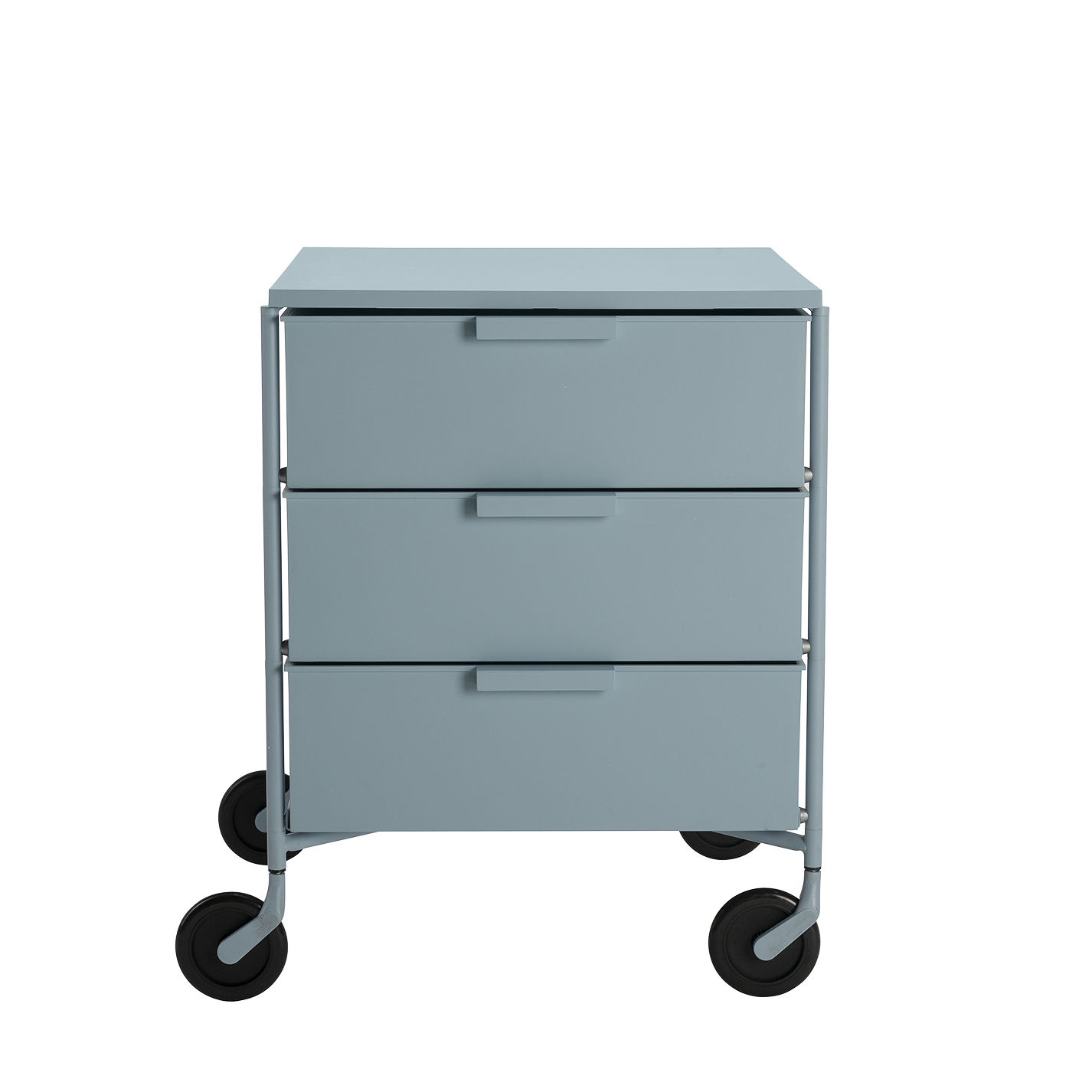 Cassettiera con rotelle Mobil di Kartell blu Made In Design