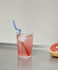 Sip Spiral glass straw - / Set of 4 - L 20 cm by Hay
