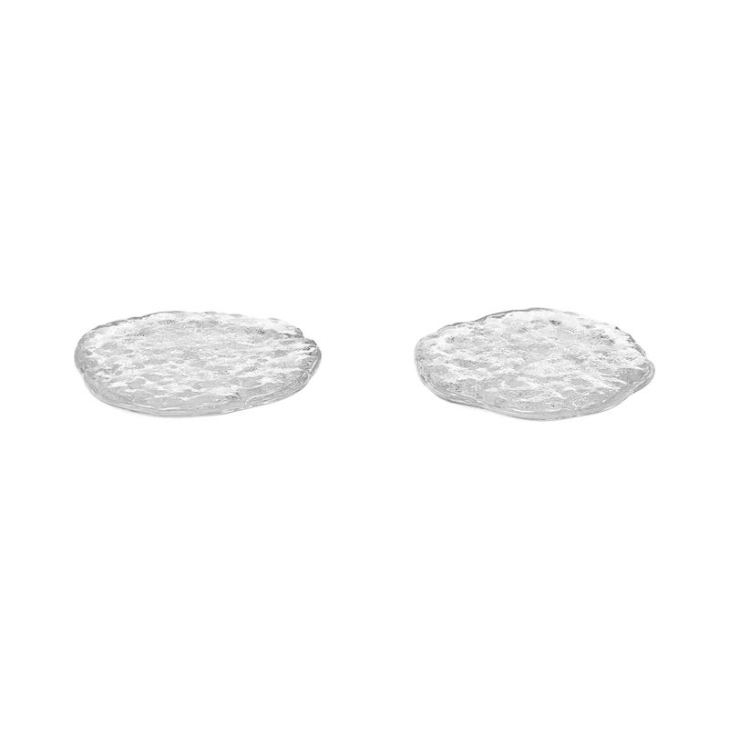 Tisch und Küche - Salatschüsseln und Schalen - Schale Momento glas transparent / Ø 11 cm - 2er-Set - Ferm Living - Transparent - Glas
