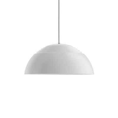 Illuminazione - Lampadari - Sospensione AJ Royal LED - (1957) / Medium - Ø 37 cm di Louis Poulsen - Bianco - Acciaio laccato, Alluminio laccato