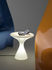 Tavolino Kissino - A 45 cm - Luminoso - Versione fluorescente con cavo di Driade