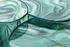 Tavolo rotondo Liquefy - / 180 x 115 x H 73 - Vetro venature effetto marmo di Glas Italia