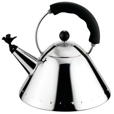 Tisch und Küche - Tee und Kaffee - Oisillon Wasserkessel - Alessi - Schwarz - Polyamid, rostfreier Stahl