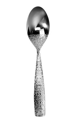 Tavola - Posate - Cucchiaio da dessert Dressed - L 17 cm di Alessi - Cucchiaio da dessert L 17 cm - Acciaio - Acciaio inossidabile