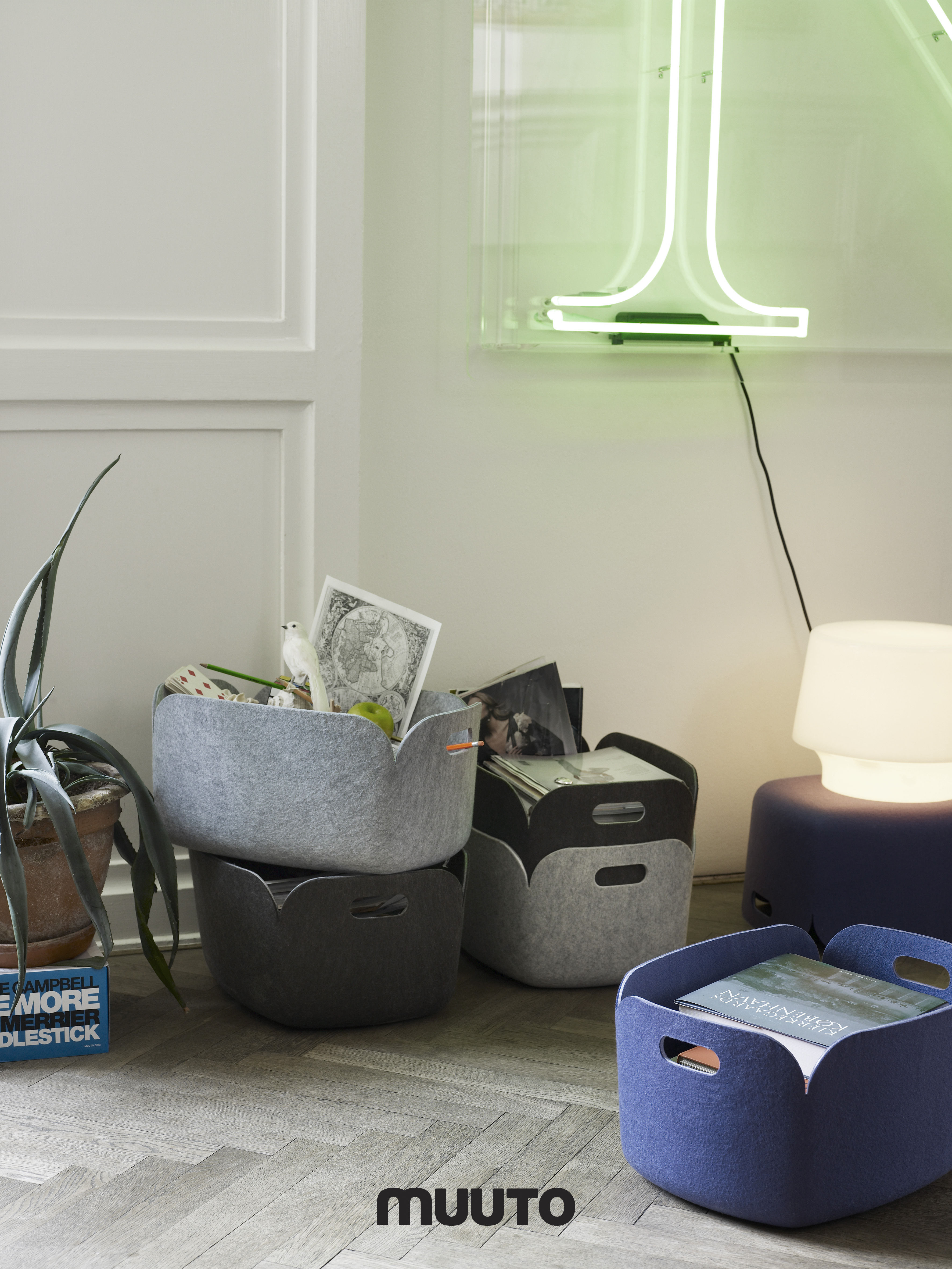 MUUTO（ムート）RESTORE BASKET グレーメランジェ レストア バスケット / グレーメランジェ | 公式通販 家具・雑貨