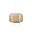 Bamboo Square Pendant - / Small - H 34 cm by Forestier