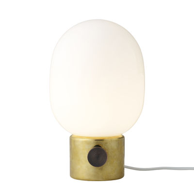 Lighting - Table Lamps - JWDA Table lamp - Metal by Menu - Mirror polished brass / Black - Brass, Glass