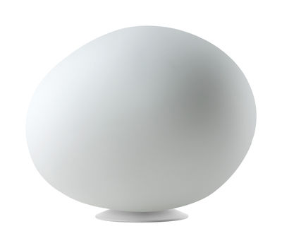 Lighting - Table Lamps - Poly Gregg Piccola Table lamp - Small - L 31 cm by Foscarini - White - Lacquered steel, Polythene
