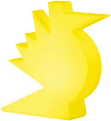 Lampe de table Here / L 50 x H 50 cm - Slide jaune en matière plastique