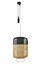 Bamboo Square Pendant - / Large - H 61 cm by Forestier