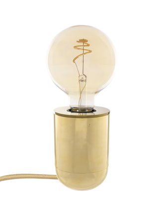 Luminaire - Lampes de table - Lampe de table Nara / Applique - H 10 cm - Pop Corn - Laiton poli - Laiton massif poli