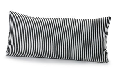 Decoration - Cushions & Poufs - Fish & Fish Outdoor cushion - 60 x 30 cm by Serax - Black & white stripes - Fabric