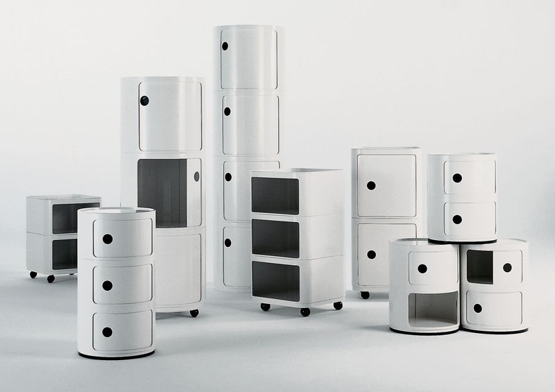 Rangement Componibili 3 tiroirs - H 58 cm Blanc - Kartell | Made In Design