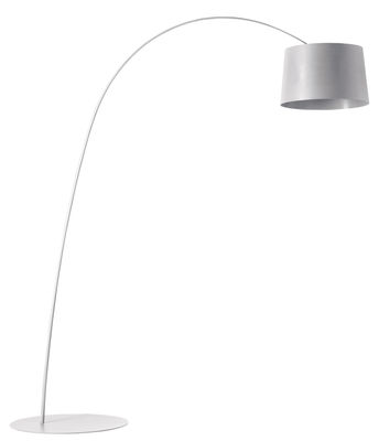 Luminaire - Lampadaires - Lampadaire Twiggy LED - Foscarini - Blanc - Fibre de verre, Matériau composite, Métal verni