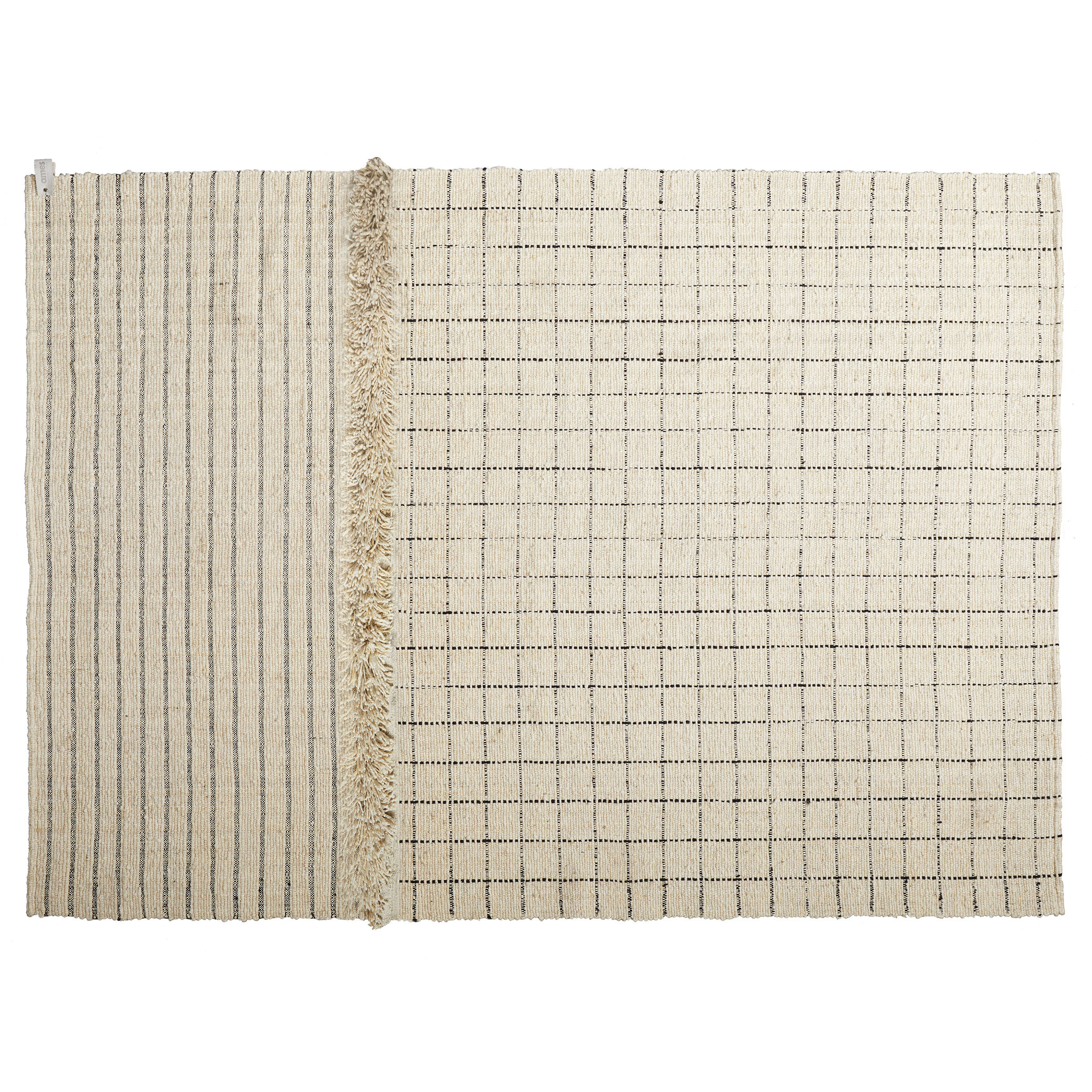 Tapis Subas Large - Karo / 420 x 310 cm - Laine - ames blanc/beige en tissu