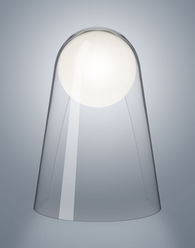 Lighting - Wall Lights - Satellight LED Wall light glass transparent / Mouth-blown glass - Foscarini - Transparent / White sphere - Mouth blown glass