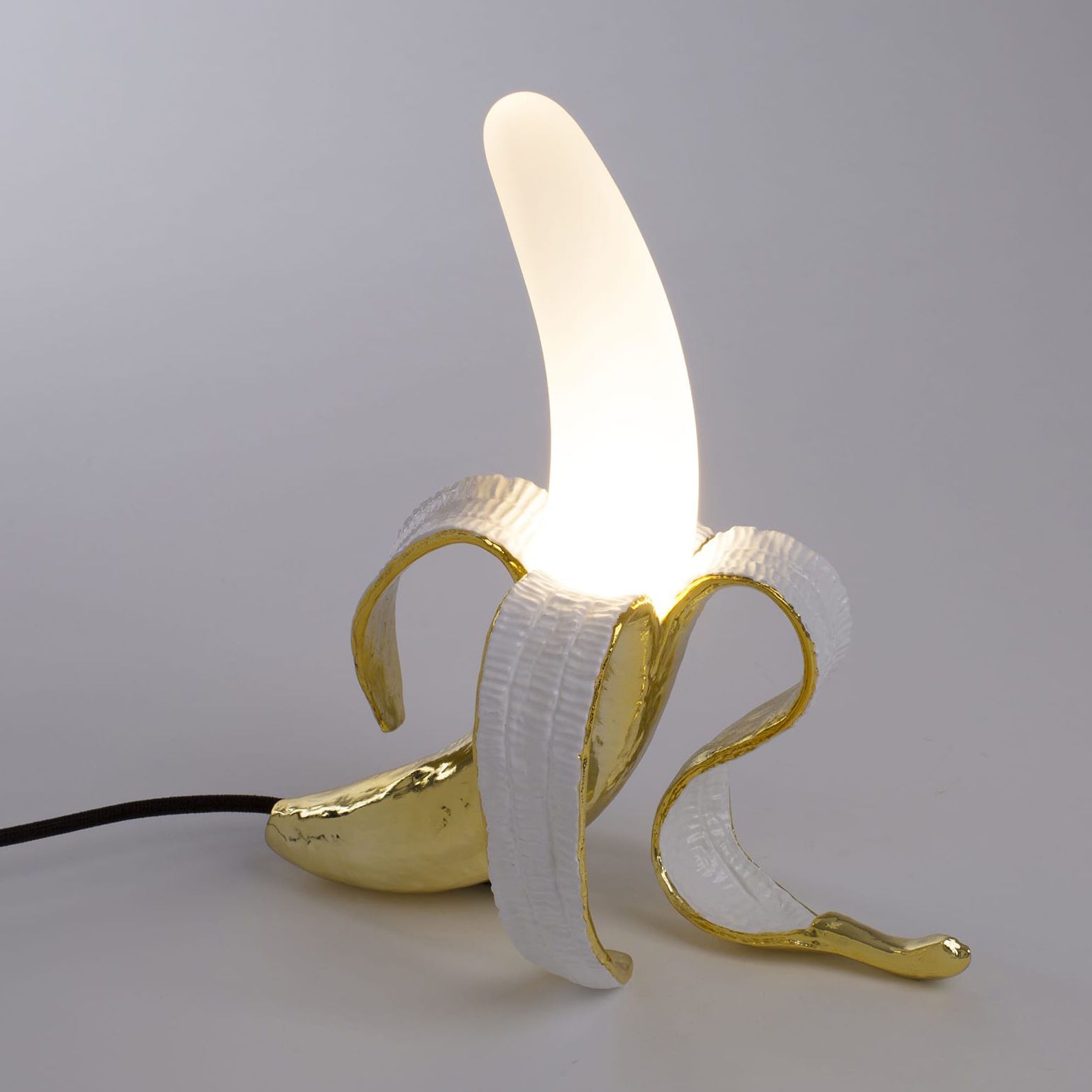 Table lamp Banana Louie by Seletti Gold Made In Design UK