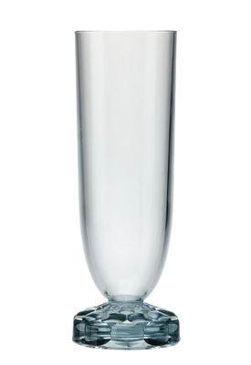 Tavola - Bicchieri  - Flute da champagne Jellies Family / H 17 cm - Kartell - Blu chiaro - PMMA