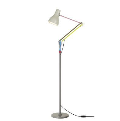 Lighting - Floor lamps - Type 75 Floor lamp - / By Paul Smith - Edition No. 1 by Anglepoise - No. 1 / Light grey, pink, yellow, khaki, blue - Aluminium