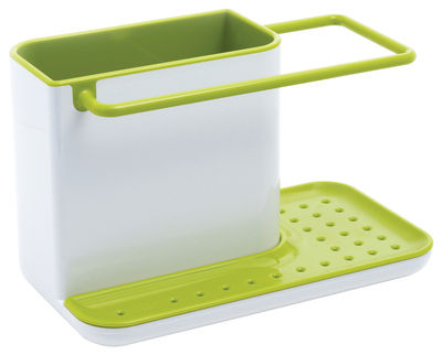 Tavola - Pulizia e stoccaggio - Scolaoggetti cucina Caddy - / Set di contenitori per lavello di Joseph Joseph - Bianco e verde - ABS