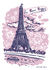 La Tour Eiffel Sticker 25 x 35 cm - Domestic