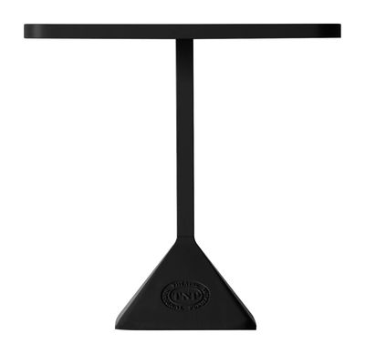 Kristalia - Table carrée TNP en Métal, Acier laqué - Couleur Noir - 77 x 80 x 75 cm - Designer Chris