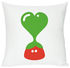 Coussin Green heart / 40 x 40 cm - Domestic